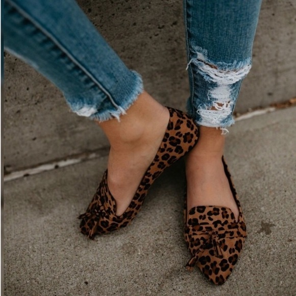 Shoes - 🐆NEW! LAST ONE!  Leopard flat loafers🐆 Size 8